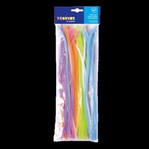 Set 50 bucati sarma plusata 6 mm diametru, 50 cm lungime, culori neon imagine