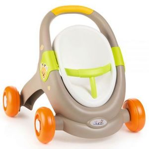 Carucior pentru papusi Smoby Minikiss 3 in 1 gri imagine