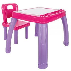 Set Masuta cu scaun pentru copii Pilsan Study Table pink imagine