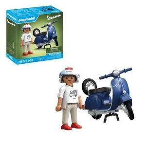 Playmobil - Vespa albastra cu un barbat imagine