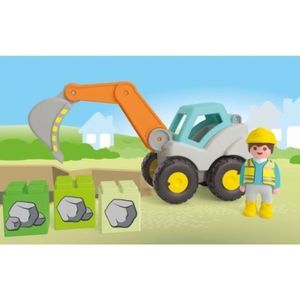 Playmobil Junior - Excavator cu brat mobil imagine