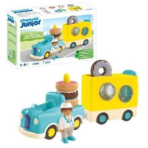 Playmobil Junior - Camion de stivuit si sortat cu gogosi imagine