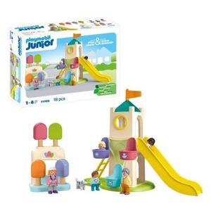 Playmobil Junior - Turn de aventura cu stand de inghetata imagine