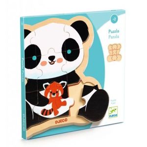 Puzzle din lemn Ursuletul Panda, Djeco imagine