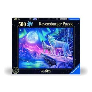 Ravensburger - Puzzle urletul lupilor la amurg 500 piese starline design nou imagine