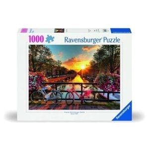 Ravensburger - Puzzle biciclete in Amsterdam 1000 piese design nou imagine