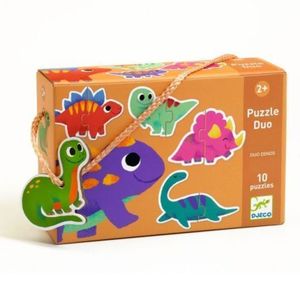 Puzzle duo Micii Dinozauri, Djeco imagine