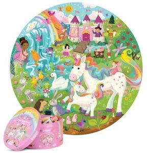 Puzzle rotund, 150 piese, Boppi - Unicorn imagine