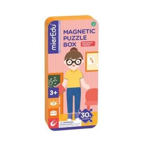 Puzzle magnetic in cutie metalica, joc de potrivire si asociere - Educatoare imagine