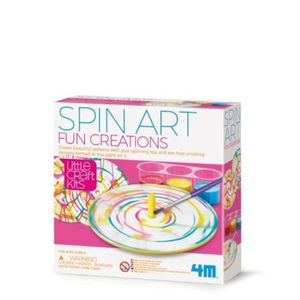 Mini set creativ - Roata Pictorului Spin Art, LittleCraft imagine