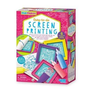 Kit de serigrafie pentru copii, usor de realizat - KidzMaker imagine