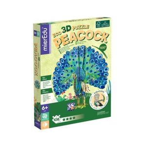 Puzzle 3D ECO - Paun (deluxe) imagine