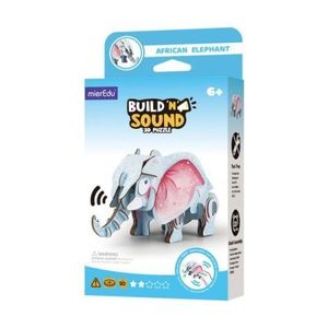 Puzzle 3D cu sunete - Elefant african, Build n Sound imagine