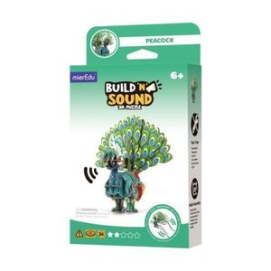 Puzzle 3D cu sunete - Paun, Build n Sound imagine