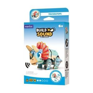 Puzzle 3D cu sunete - Triceratops, Build n Sound imagine