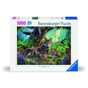 Ravensburger - Puzzle familie lupi 1000 piese design nou imagine