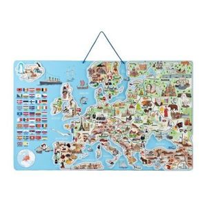 Puzzle si joc 3 in 1 - Harta magnetica a Europei, en imagine