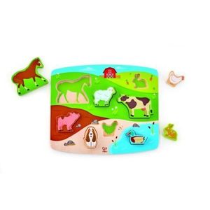 Puzzle din lemn - Animale de la ferma 3D imagine