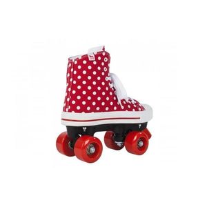 Role Rookie Canvas High Polka Dots rosu cu alb 34 imagine