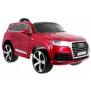 Masinuta electrica Audi Q7 75W cu roti Eva , unitate audio cu mufa Mp3 , faruri cu lumini si telecomanda Red imagine