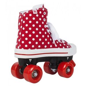 Role Rookie Canvas High Polka Dots rosu cu alb 35 imagine