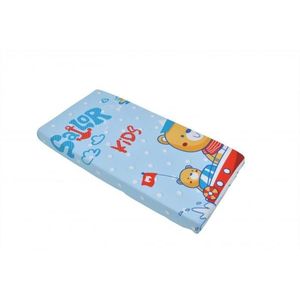 Cearceaf din bumbac cu elastic Captain 120x60 cm imagine