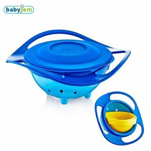 Bol multifunctional cu capac si rotire 360 grade Amazing Bowl Blue imagine