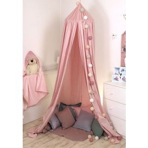 Baldachin suspendat multifunctional pentru copii Pure Rose bumbac 250x320 cm imagine