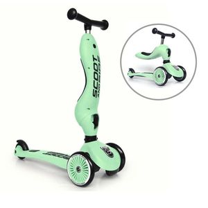 Trotineta copii cu sezut, transformabila 2 in 1, HighwayKick 1 Kiwi, 1-5 ani, pana la 50 kg, Scoot Ride imagine