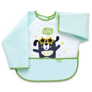 Baveta cu maneci si buzunar BabyJem Polly Bib Green imagine