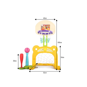 Set de joaca 3 in 1 Nichiduta Garden Sport Yellow imagine