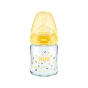 Biberon Nuk First Choice Plus Sticla 120ml tetina silicon M 0-6 luni galben imagine