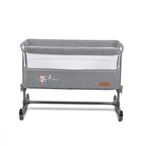 Patut Co-Sleeper cu laterala culisanta Cangaroo Always Together Grey imagine