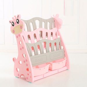 Organizator pentru carti si jucarii Nichiduta Giraffe Pink imagine