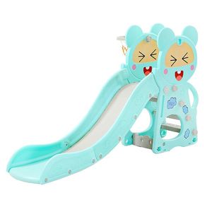 Tobogan Nichiduta Blue Happy Baby 2in1 cu cos de baschet imagine