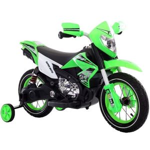 Motocicleta electrica 35W Nichiduta Super Moto Green cu roti gonflabile , unitate audio cu display, roti ajutatoare, pornire la buton si incarcare la priza imagine