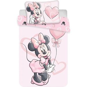 Set lenjerie pat copii Minnie Cartoon 100x135 + 40x60 SunCity imagine