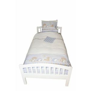 Lenjerie pat copii Odette Blue KidsDecor din bumbac 100x15040x60 cm imagine