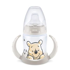 Biberon Nuk First Choice 150 ml cu toarte si adaptor din silicon Disney Winnie gri 6 luni+ imagine