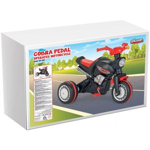 Motocicleta cu pedale, transmisie pe lant si ghidon cu claxon, de la 3 ani pana la 35kg Pilsan Cobra imagine