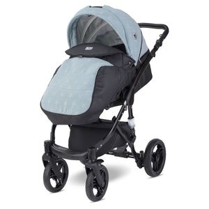 Carucior 2 in 1 Rimini Premium Silver Blue Stars imagine