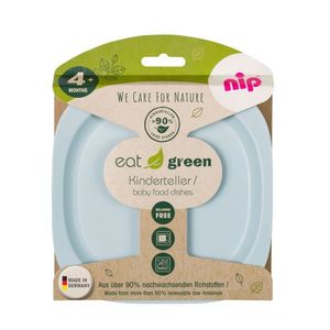 Set 2 farfurii pentru mancarea copiilor nip Eat Green 37068 imagine