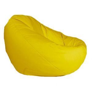 Fotoliu puf tip sac nirvana gigant panama yellow quince pretabil si la exterior umplut cu perle polistiren imagine