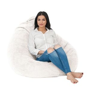 Fotoliu mare nirvana gigant snowflake umplut cu perle polistiren beanbag marca Pufrelax imagine