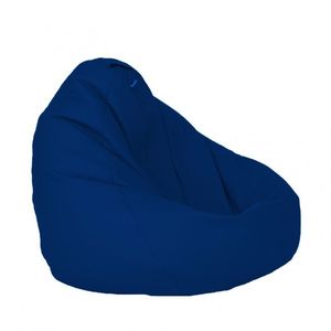 Fotoliu puf tip sac nirvana grande teteron blue royal umplut cu perle polistiren imagine