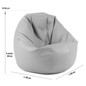 Fotoliu beanbag relaxo panama light mint umplut cu perle polistiren imagine