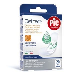 Plasturi rezistenti la apa Pic Solution Aquabloc 19x72mm cu solutie antibacteriana 20buccut imagine