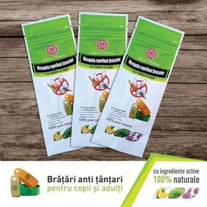 Bratara anti tantari pentru copii si adulti cu ingrediente active 100 naturale imagine