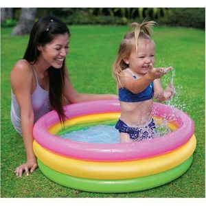 Piscina gonflabila copii Intex Sunset glow baby pool 73 litri 86 x 25 cm imagine