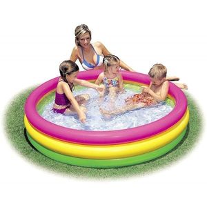 Piscina gonflabila copii Intex Rainbow design 290 litri 147 x 33 cm imagine